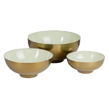 Bol metal oro/verde