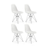 4 Sillas ABS blanco / cromo