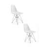2 Sillas ABS blanco / cromo