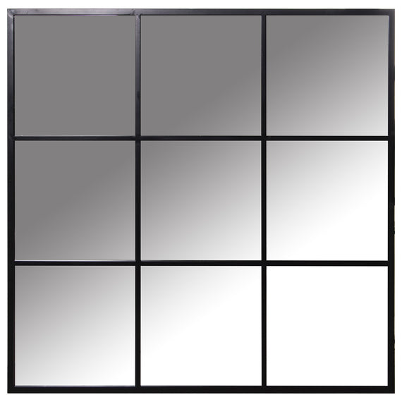 Espejo 9 particiones negro