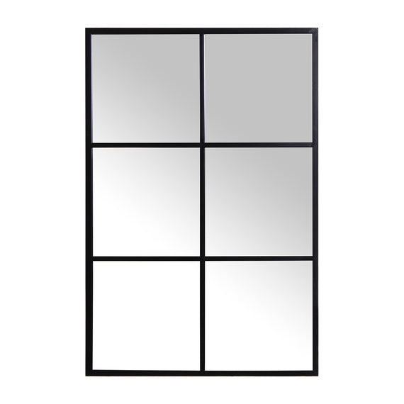 Espejo 6 particiones negro