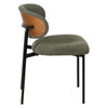 Silla verde metal negro