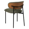 Silla verde metal negro