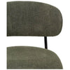 Silla verde metal negro
