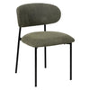 Silla verde metal negro
