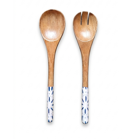 Cubiertos para ensalada azul star