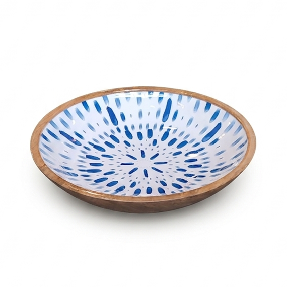 Ensaladera XL madera mango azul star