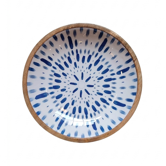 Ensaladera XL madera mango azul star