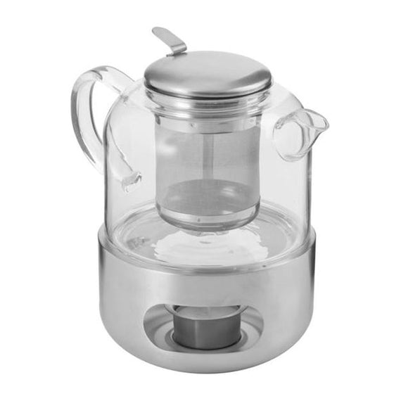 Tetera acero/cristal