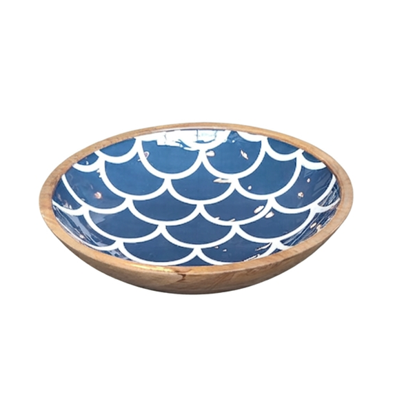 Ensaladera XL madera mango azul