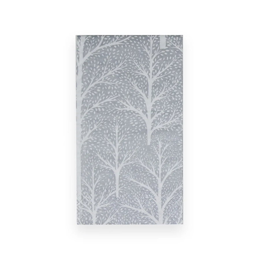 Servilletas WINTER TREES plata 10.8x19.7