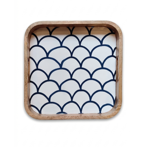 Bandeja madera mango blanco gde.