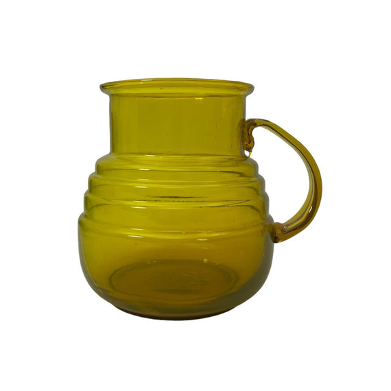 Jarra vidrio amarillo