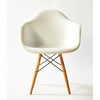 Sillón ABS blanco / madera