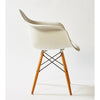 Sillón ABS blanco / madera