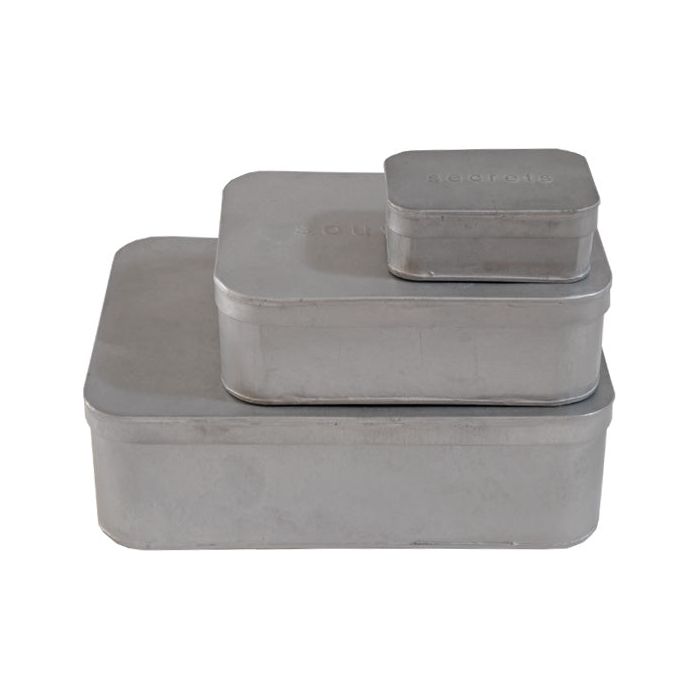 Set 3 cajas zinc