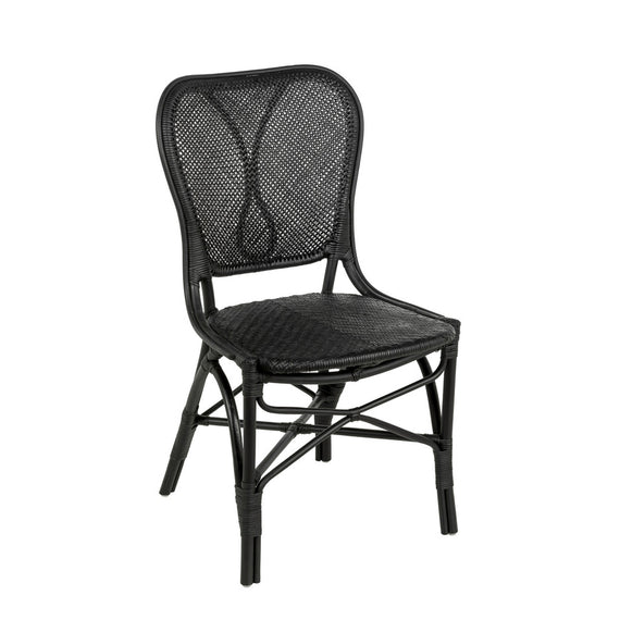 Silla ratán negro
