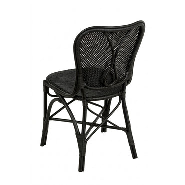 Silla ratán negro
