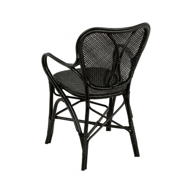 Sillón ratán negro