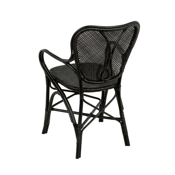 Sillón ratán negro