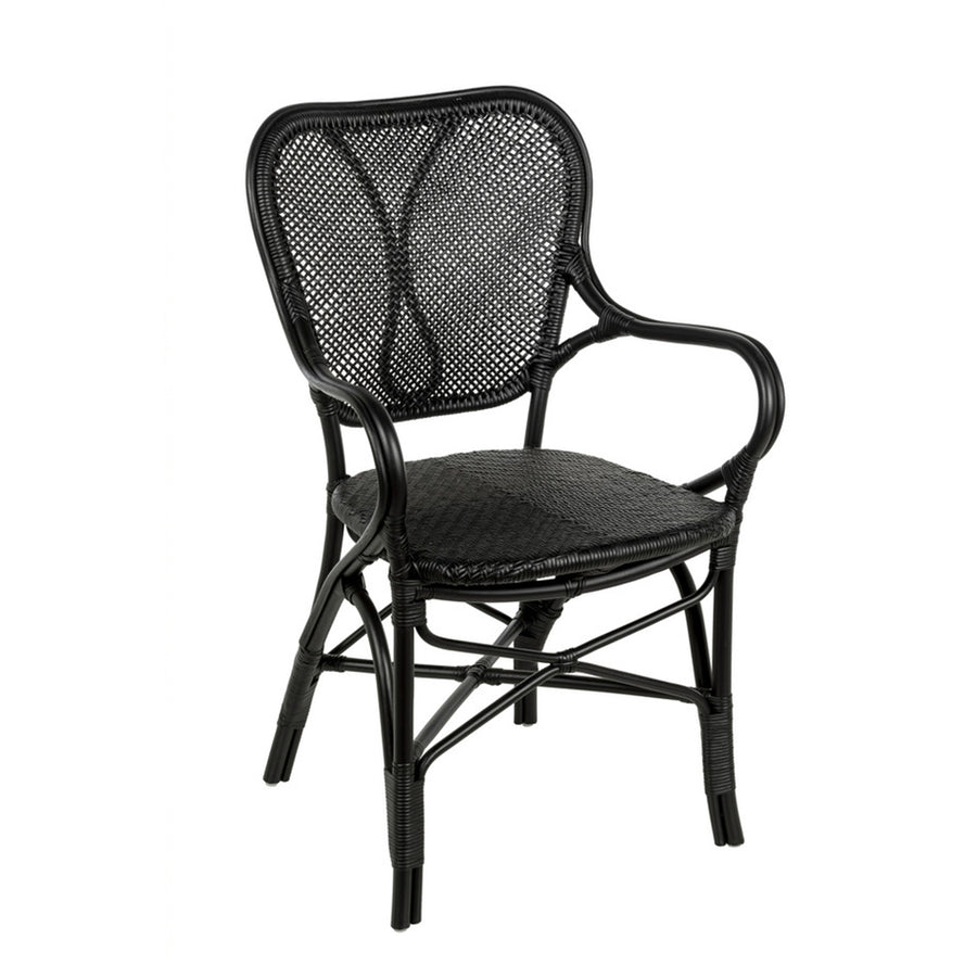 Sillón ratán negro