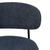 Silla azul metal negro