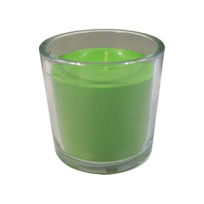 Vela cristal pistacho 14x14