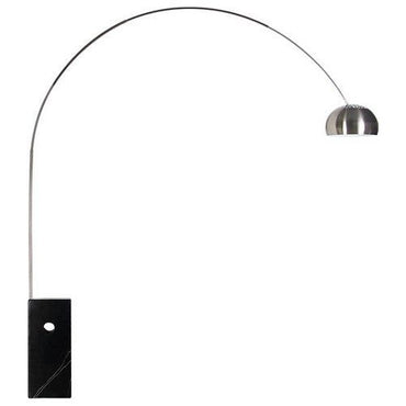 Lámpara Arco base mármol negro