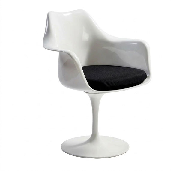 Sillón giratorio blanco