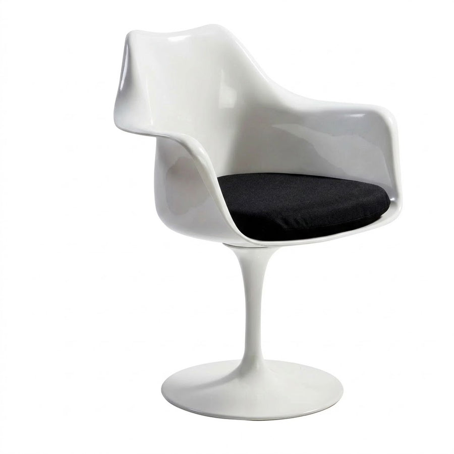 Sillón giratorio blanco