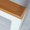 Set exterior sofás 3 plazas + sillones + mesa blanco