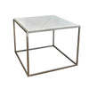 Mesa Cubo con mármol embutido
