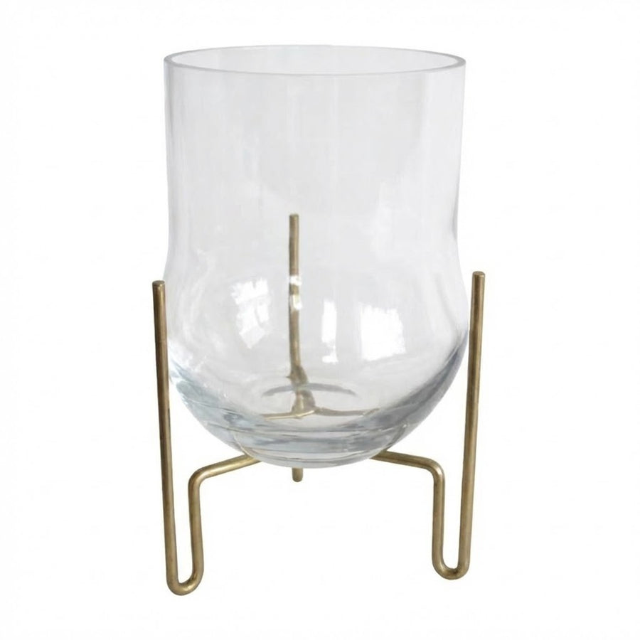 Florero cristal con pedestal