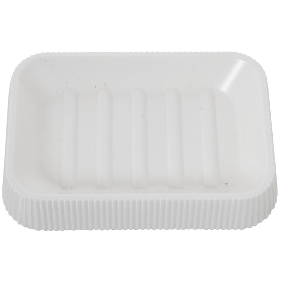 Jabonera acrilica blanca