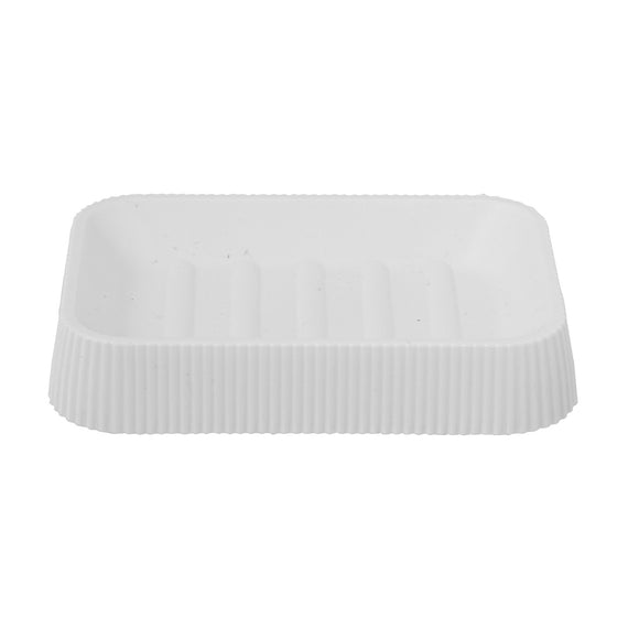 Jabonera acrilica blanca