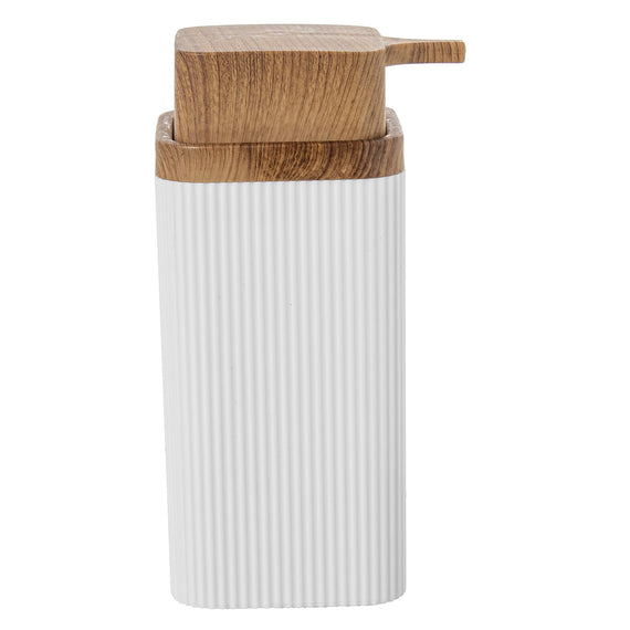 Dosificador blanco jabón baño