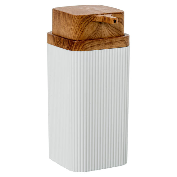 Dosificador blanco jabón baño