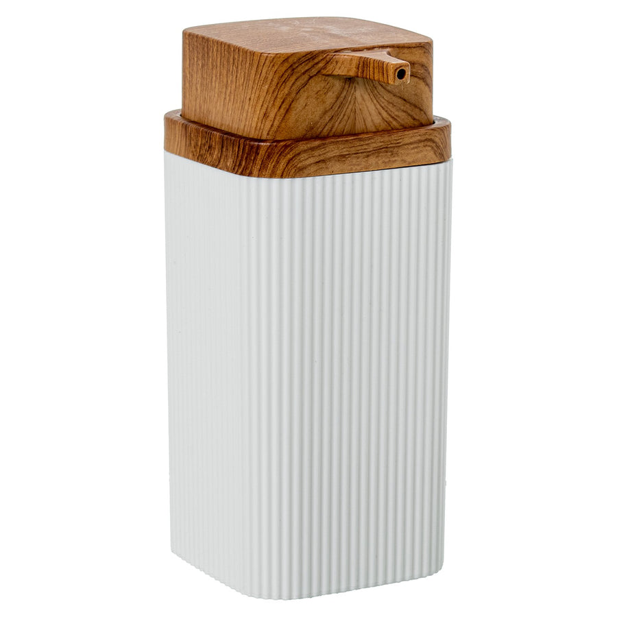 Dosificador blanco jabón baño