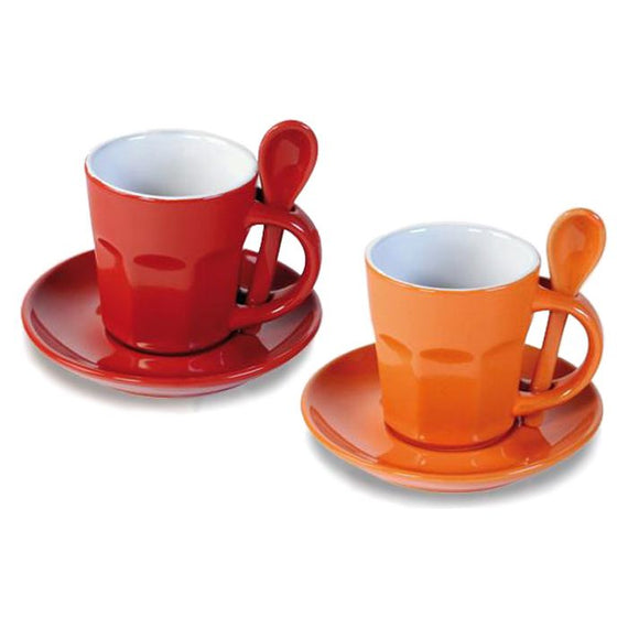 Set 2 mugs naranja / rojo