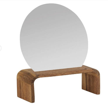 Espejo pie madera