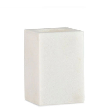 Portacepillos mármol blanco