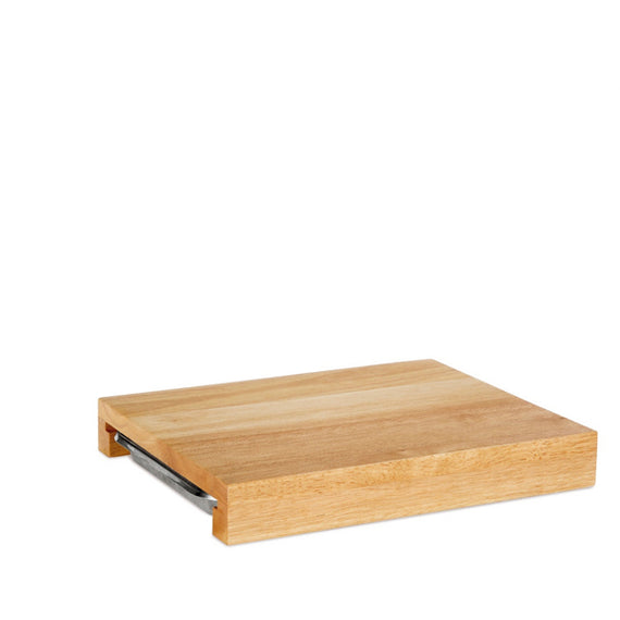 Tabla de corte madera con bandeja