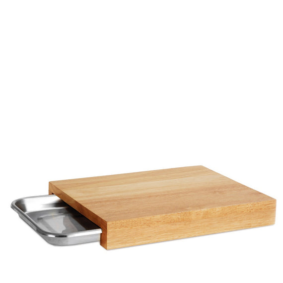 Tabla de corte madera con bandeja