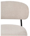 Silla crema metal negro