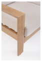 Set exterior aluminio efecto madera natural