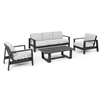 Set exterior aluminio antracita