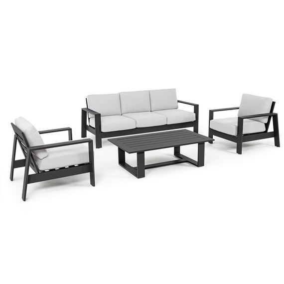 Set exterior aluminio antracita