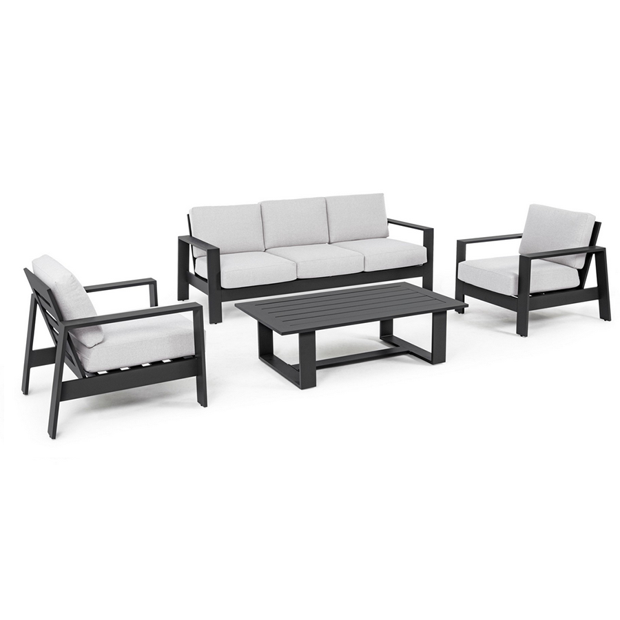 Set exterior aluminio antracita