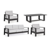 Set exterior aluminio antracita