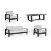 Set exterior aluminio antracita